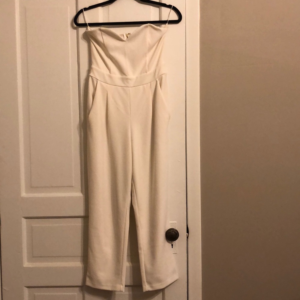 Express Strapless Sweetheart Jumpsuit